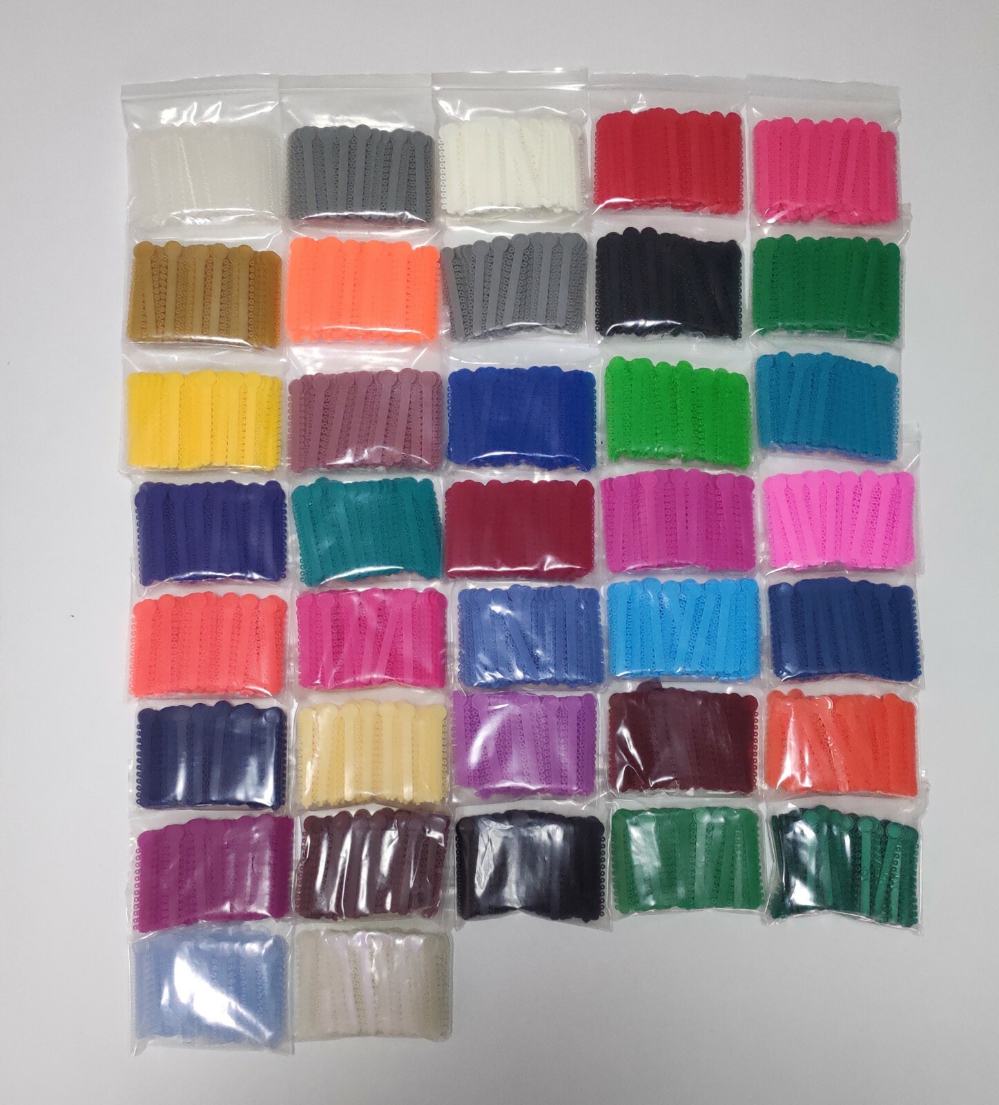 20 Packs Dental Ligature Ties Elastics Ligas Colored Bands 1008Pcs/pack
