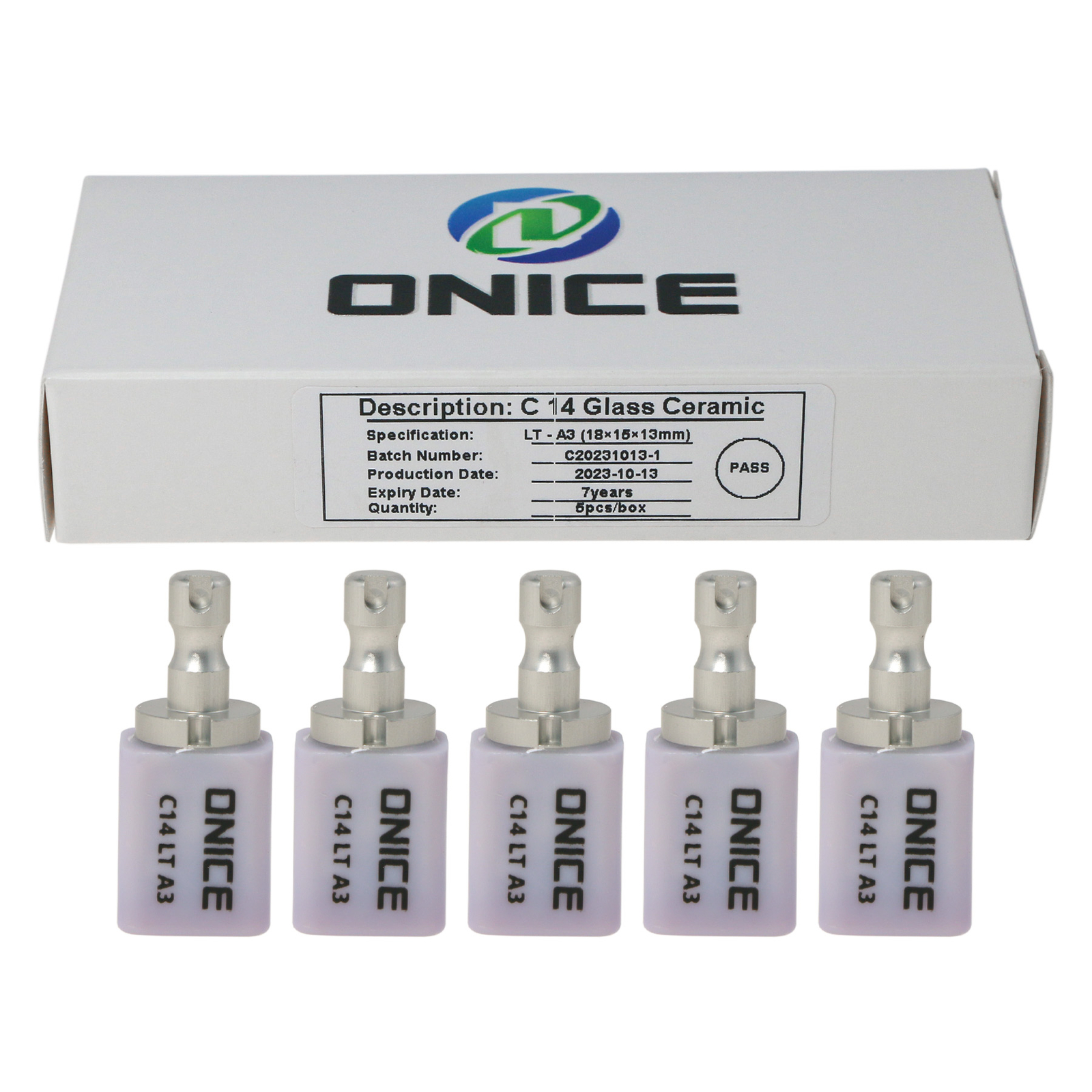 C14 HT/LT CAD CAM Dental Ceramic Lithium Dislicate Blocks For Sirona Cerec E-max