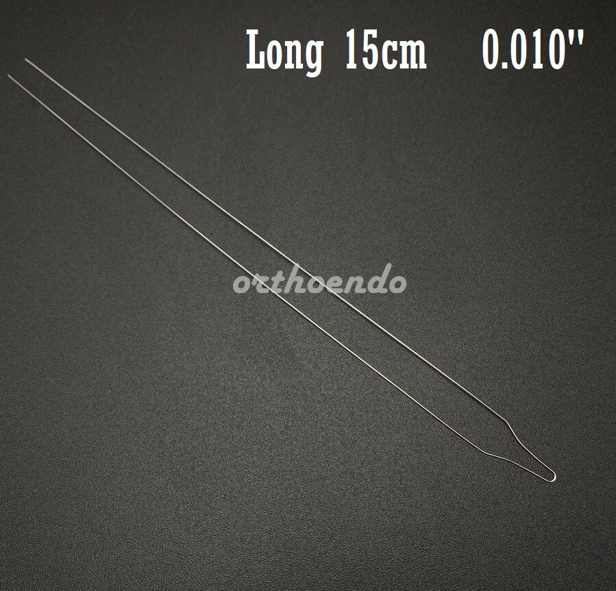 Orthodontic Preformed Wire Dental Bracket Archwires Metal Ligature Tie Long 15cm