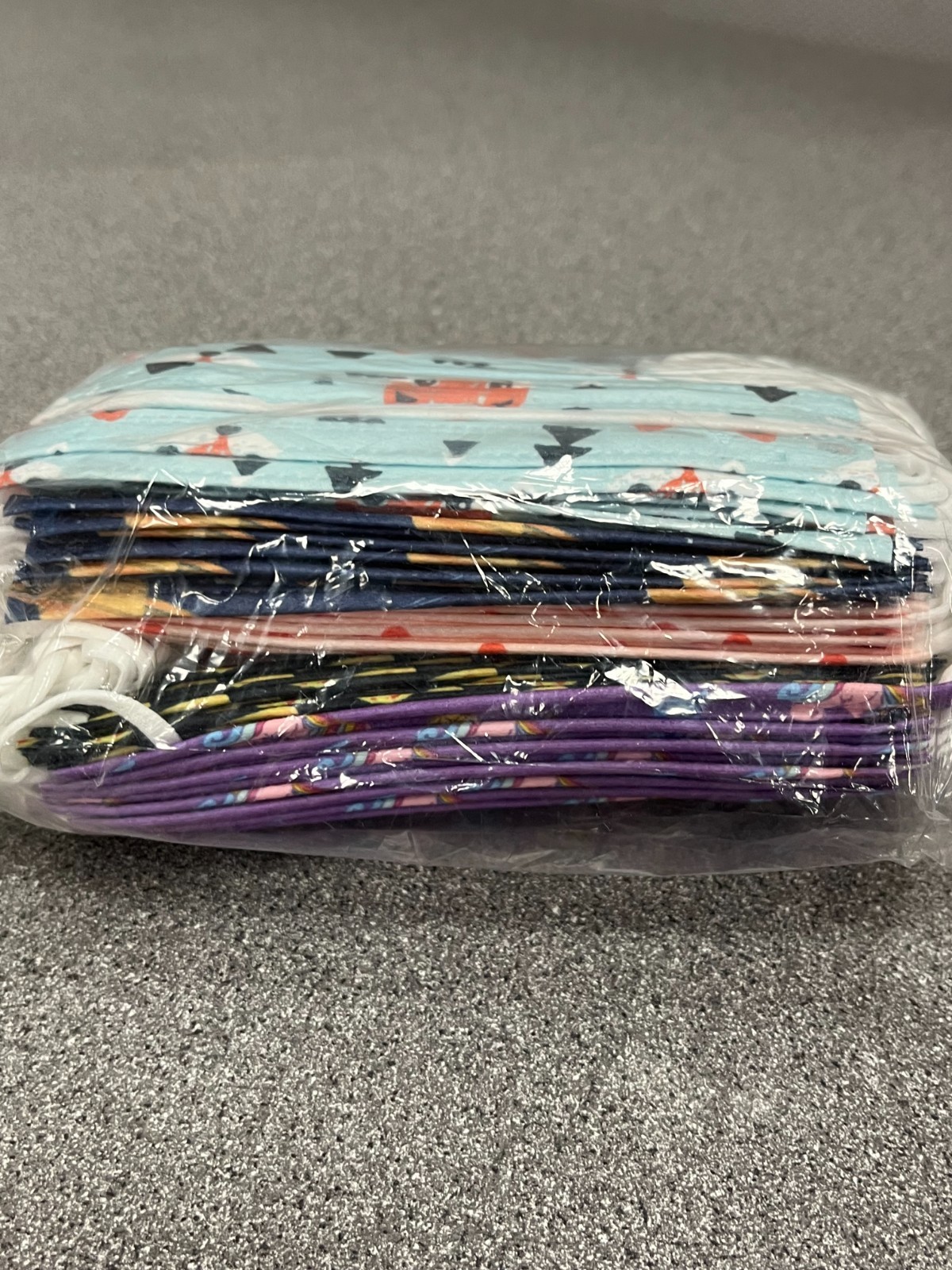 50 Pcs Kids Disposable Face Mask and Ear Loop (Kids size) 5 Different Patterns