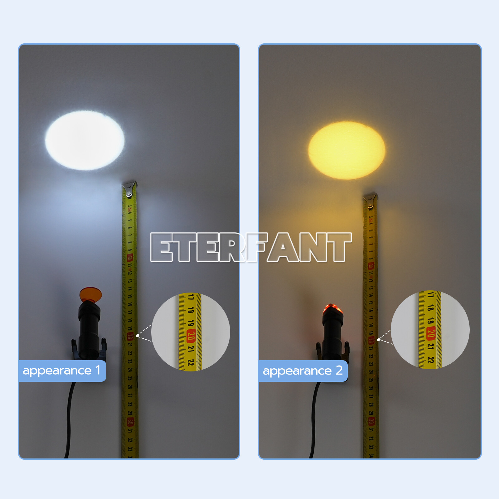 ETERFANT 5W LED Headlight Lamp Dental Metal Clip w/Filter for Binocular Loupe
