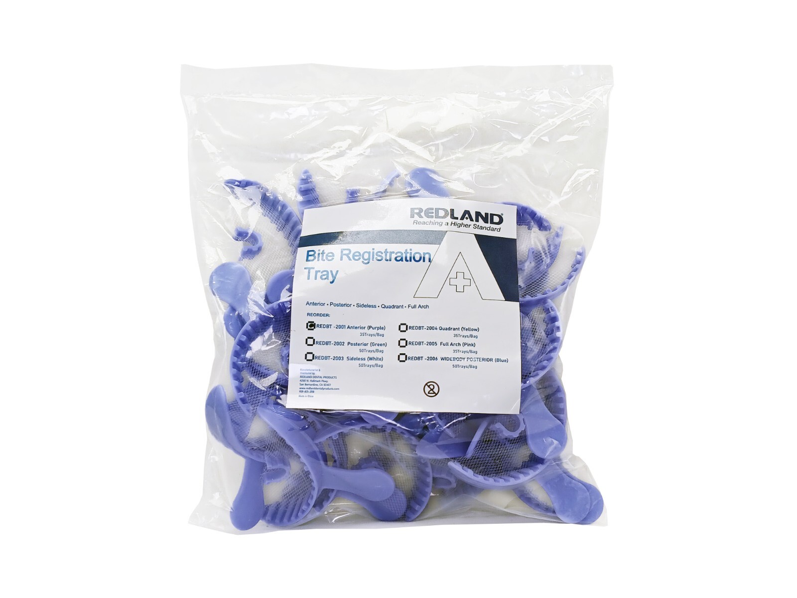 Dental Disposable Bite Registration Trays All Sizes (Premier Type)