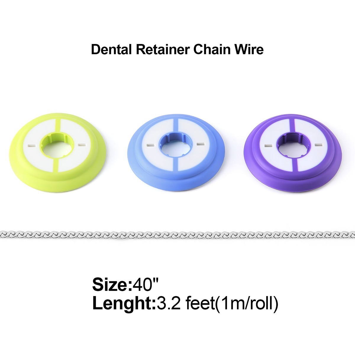 Dental Orthodontic Metal Lingual Button Round Rectangular monoblock Bondable