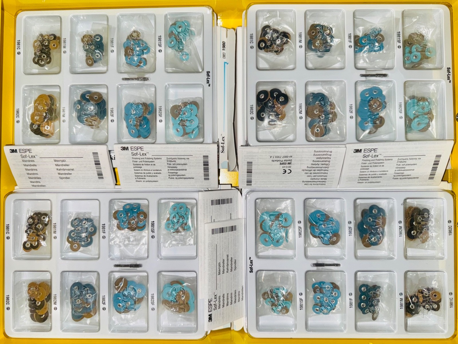 3M ESPE Sof-Lex sflex Contouring Polishing 240 Discs Dental Kit 1980 Black Blue.