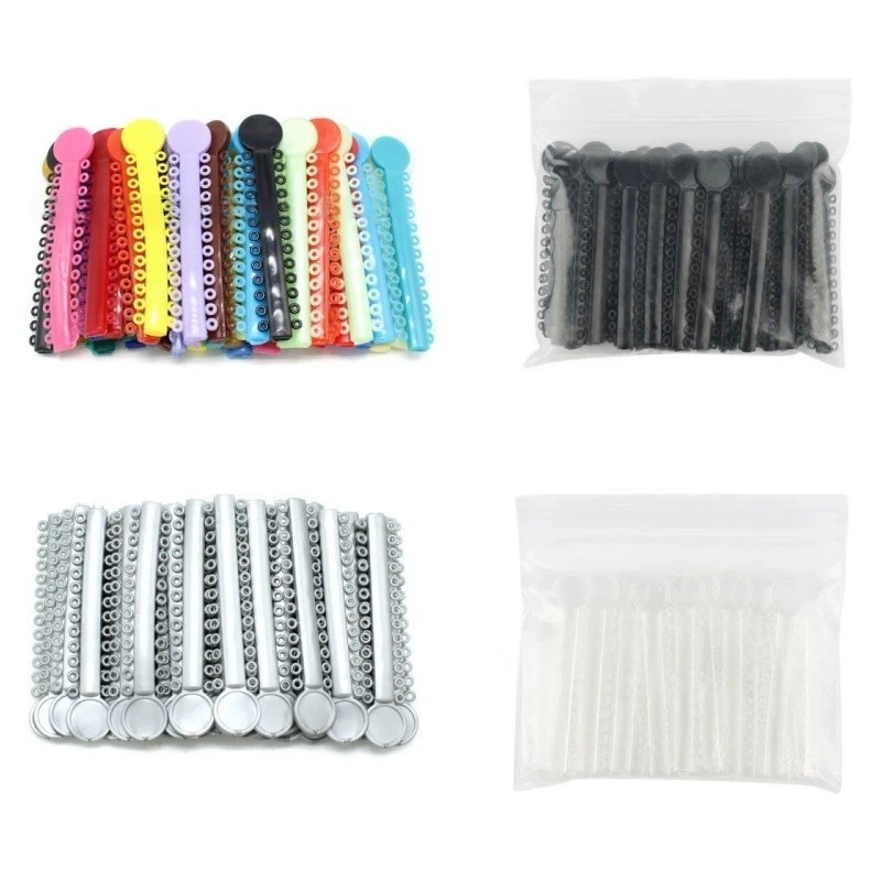 1040Pcs Dental Orthodontic Ligature Ties Elastic Rubber Bands For Bracket Brace