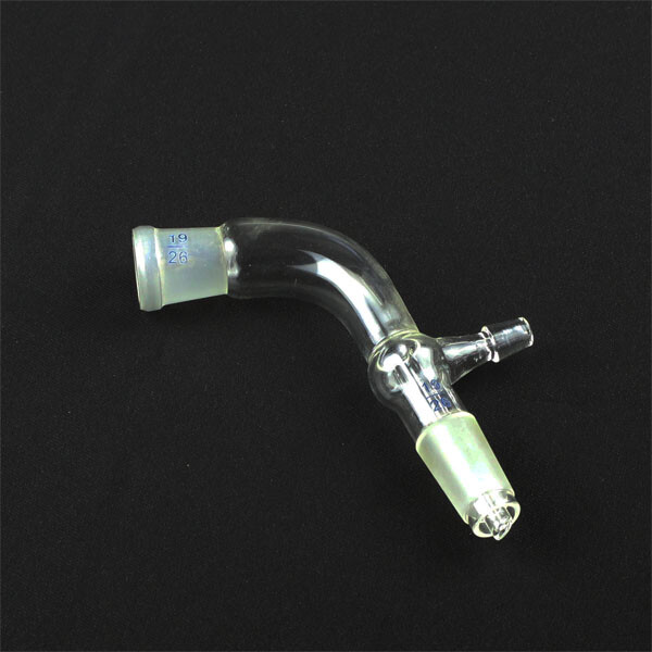 Glass Vacuum Tube Lab Glassware Chemistry Adapter 105 Bend Take-off