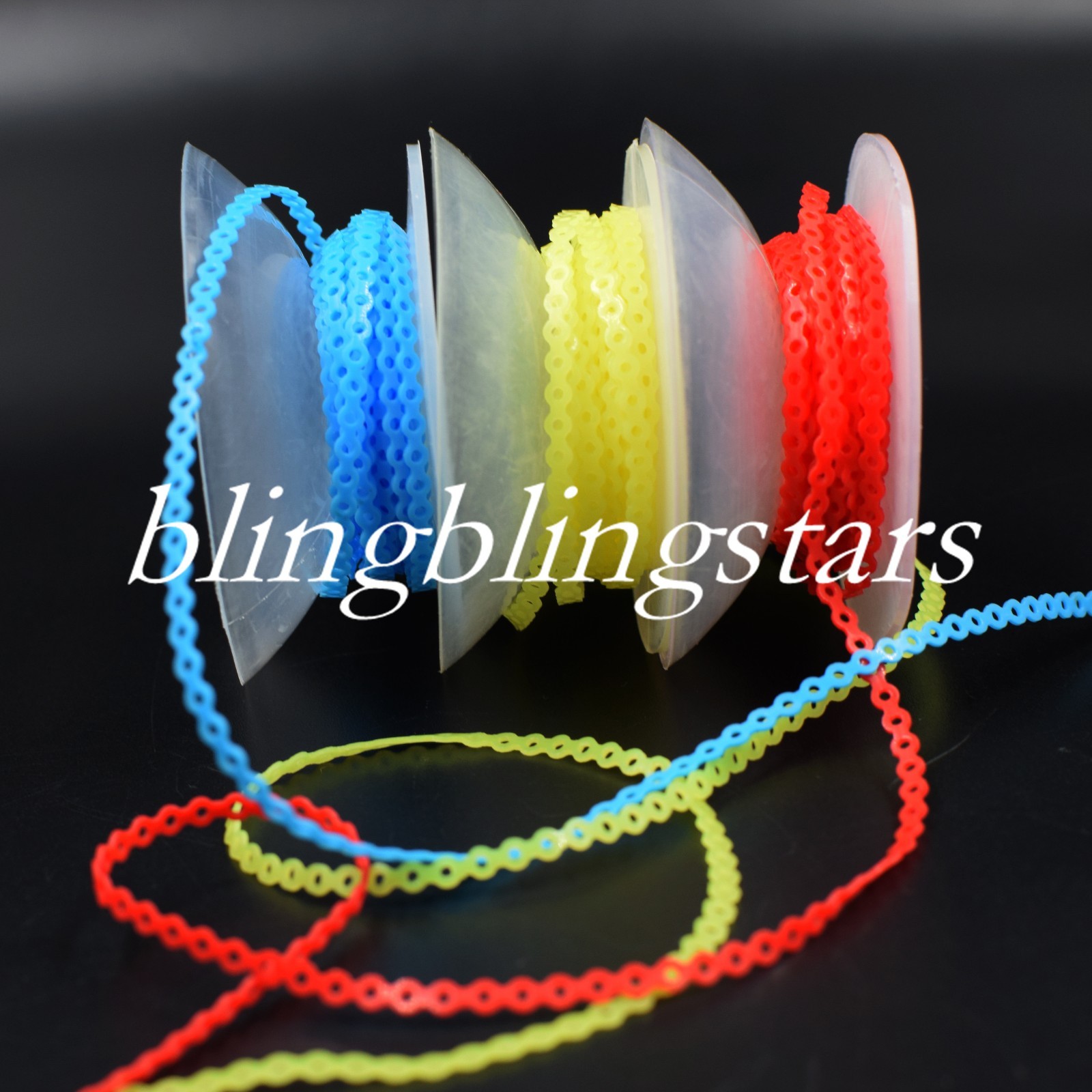 Dental Orthodontic Elastic Ultra Power Chain Rubber Band Long/Short/Continuous