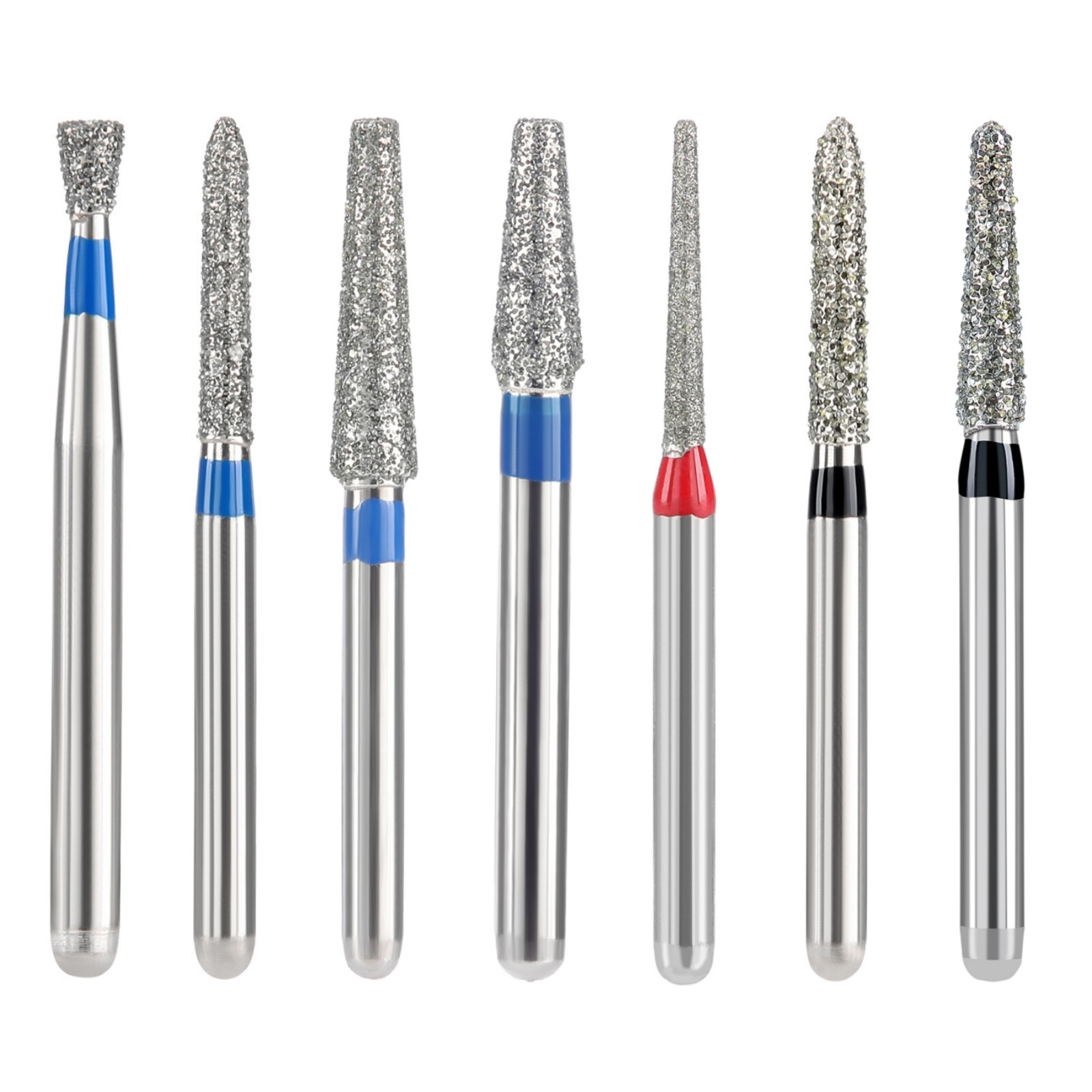 JMU Dental FG Diamond Burs for High Speed Handpiece Friction Grip Inverted Cone