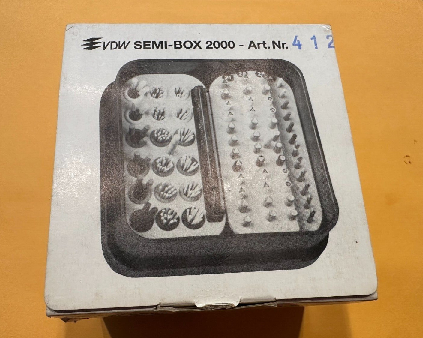 Dental Endo Organizer 48 Holes + Gutta. VDW SEMI-BOX 2000. VDW Germany