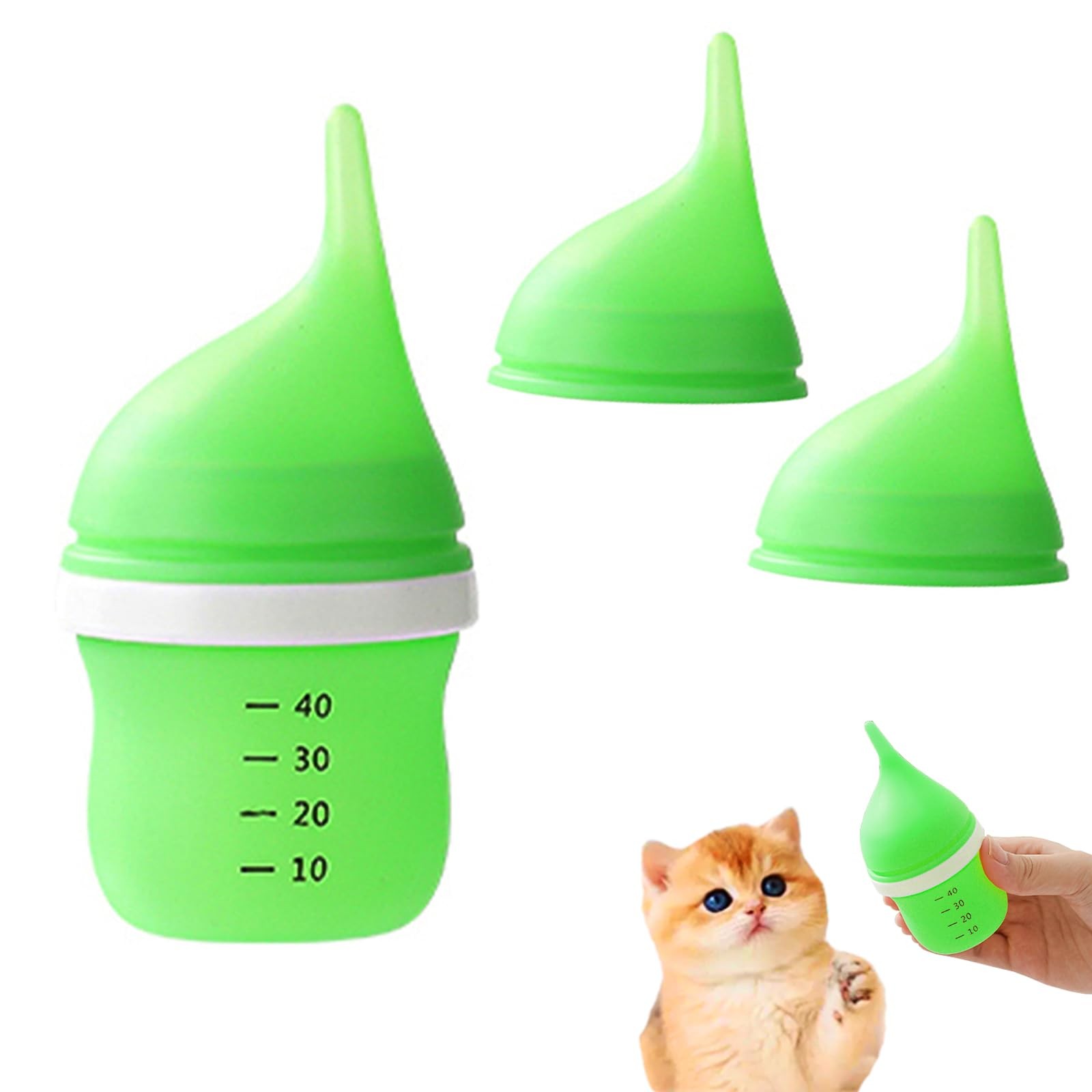 Kitten Bottles for Nursing,Puppy 1 Count (Pack of 1), Green