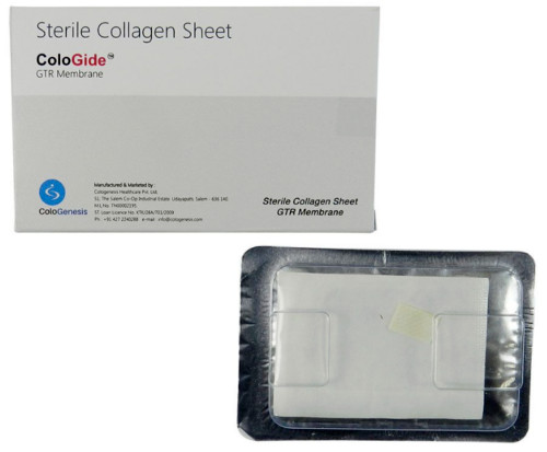 5 X COLO GIDE STERILE COLLAGEN SHEET GTR MEMBRANE 10 x 15mm
