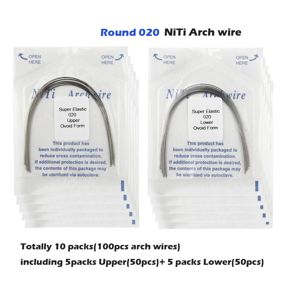 Dental Orthodontic Arch Wire Rectangular Round Ligature Tie Elastic Rubber Bands
