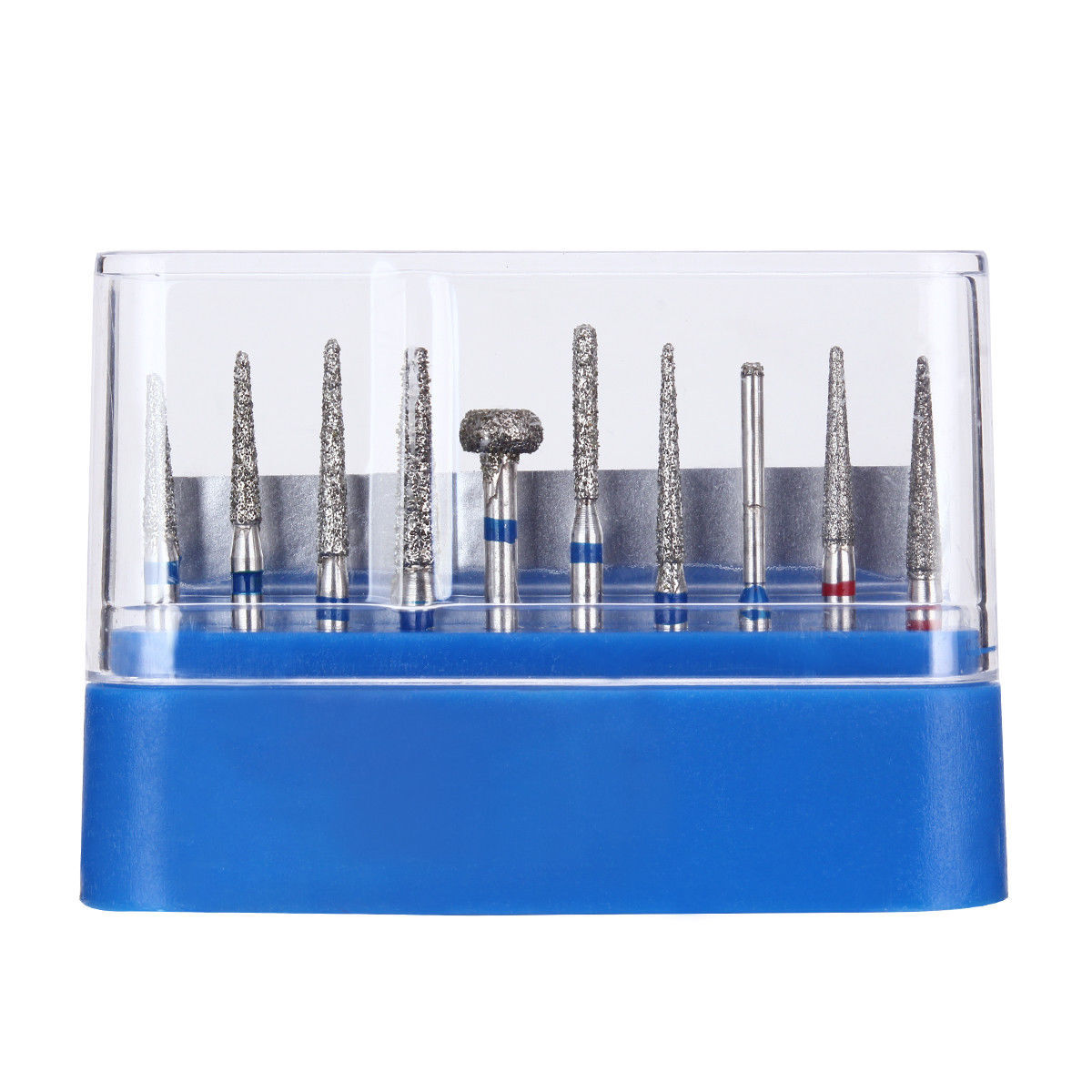 50 Pcs Dental Diamond FG High Speed Burs Polishing Smoothing Friction Grip