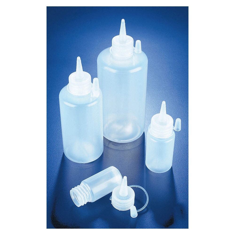 GRAINGER APPROVED 524185-0060 Dispensing Bottle,128mm H,39mm Dia,PK10 33N196