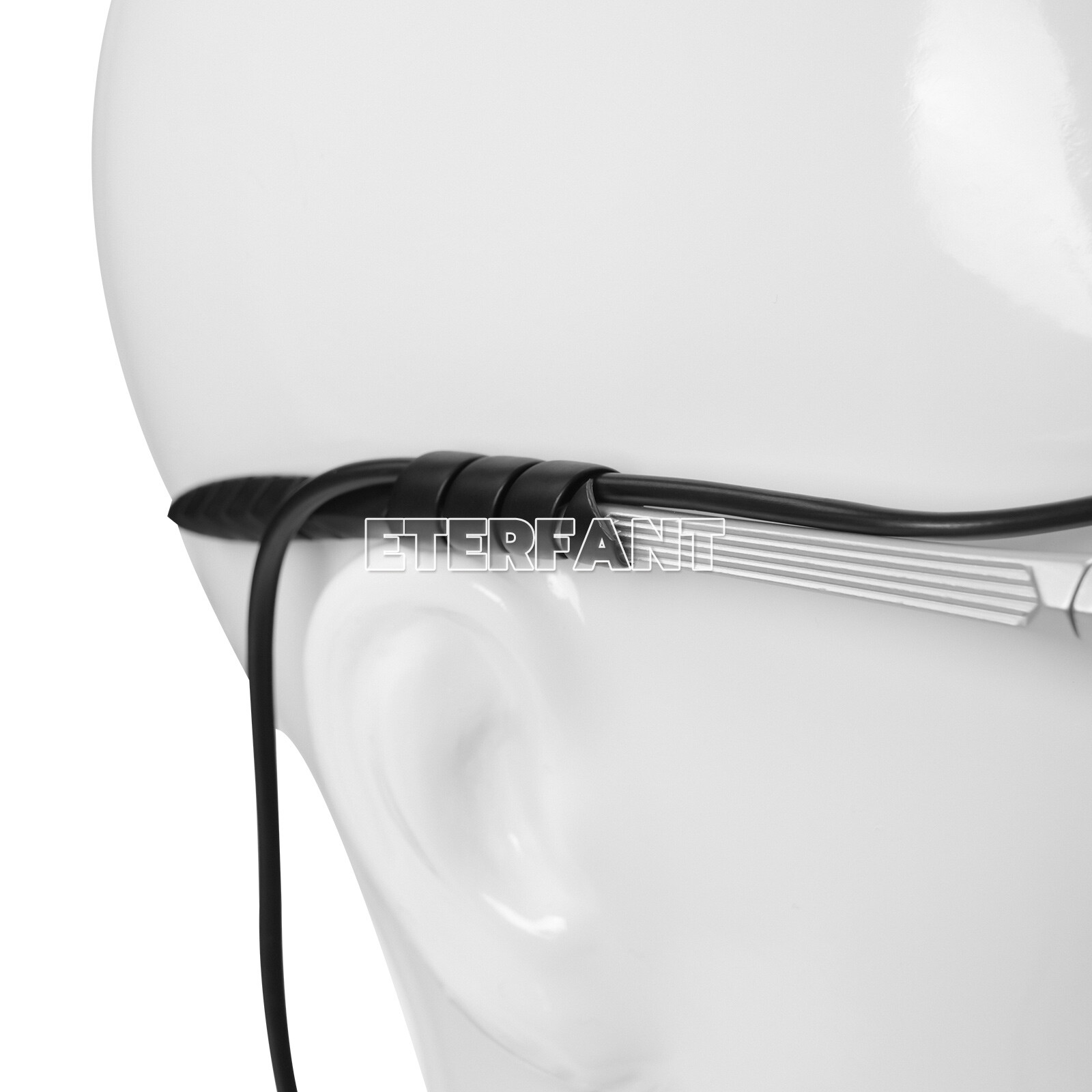ETERFANT 3.5X Dental HD Binocular Magnifier Loupes Silver+5W LED Head Light Lamp