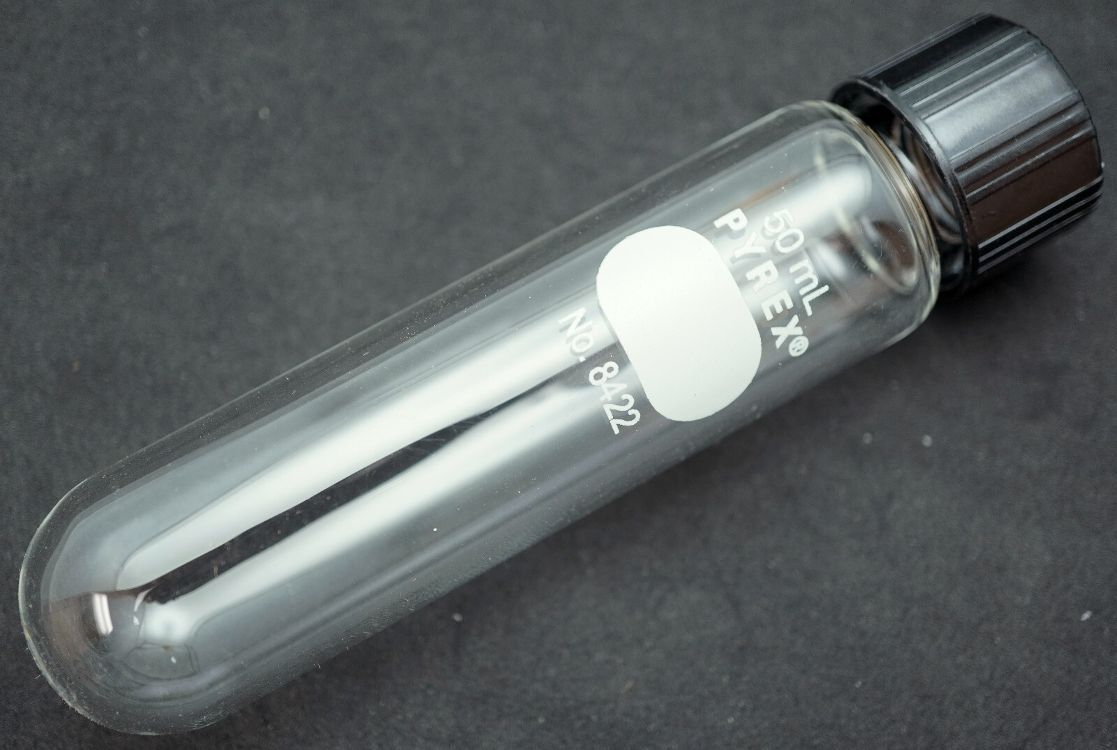 Corning Pyrex 8422-50 Glass 50mL HD Round Bottom Centrifuge Tube w/Cap