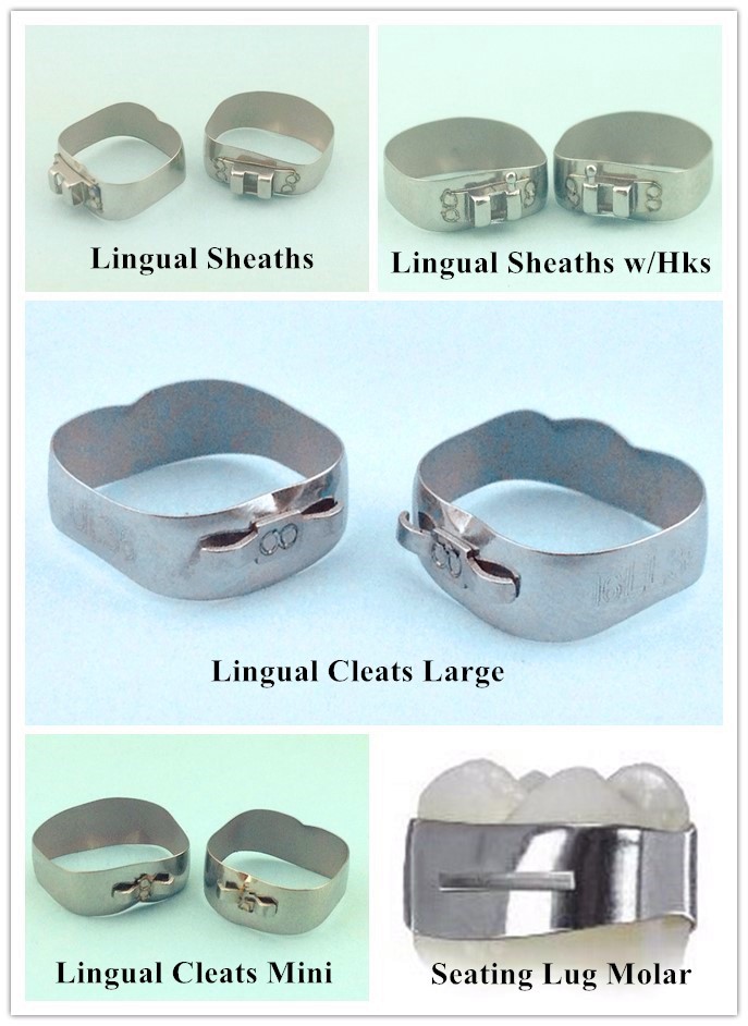 40Pcs Dental Orthodontic 1st Molar Band&Buccal Tube U3/L2 Non-convert. MBT .022