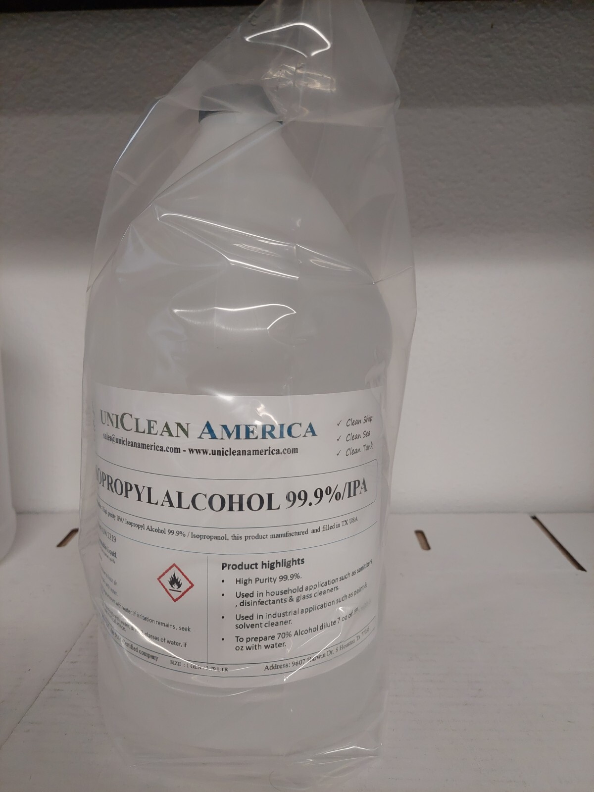 Isopropyl Alcohol 99.9% – Isopropanol – IPA