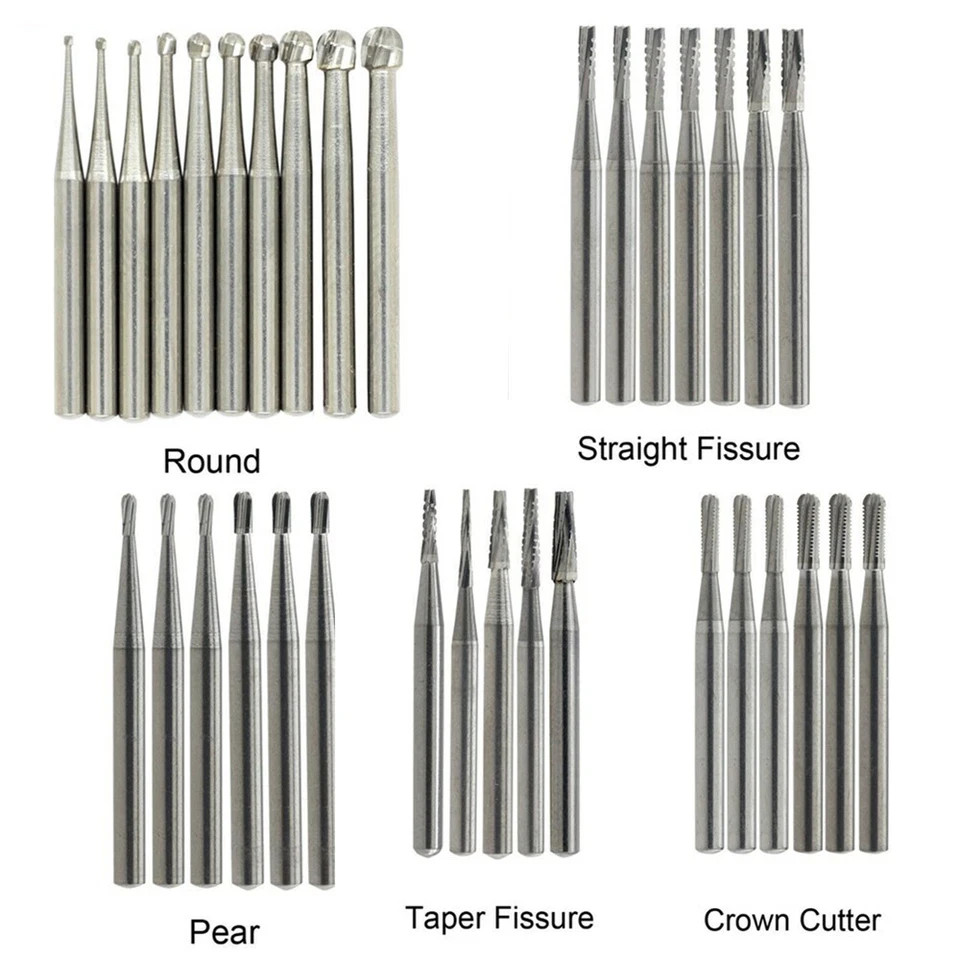 Dental Surgical Tungsten Steel Carbide FG Bur Burr Drill High Speed Handpiece