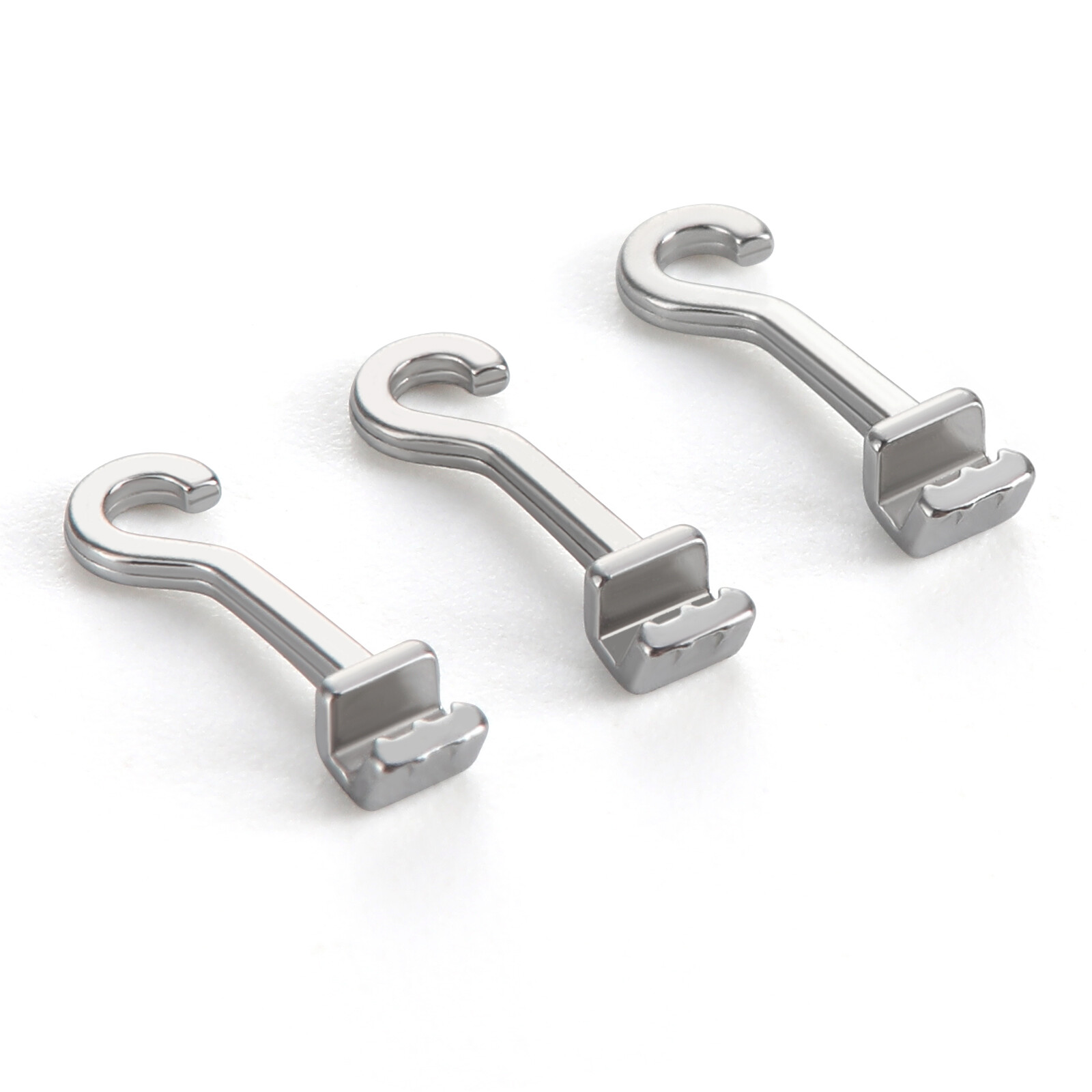 10Pcs JMU Dental Orthodontic Crimpable Hooks Long Curved/Square