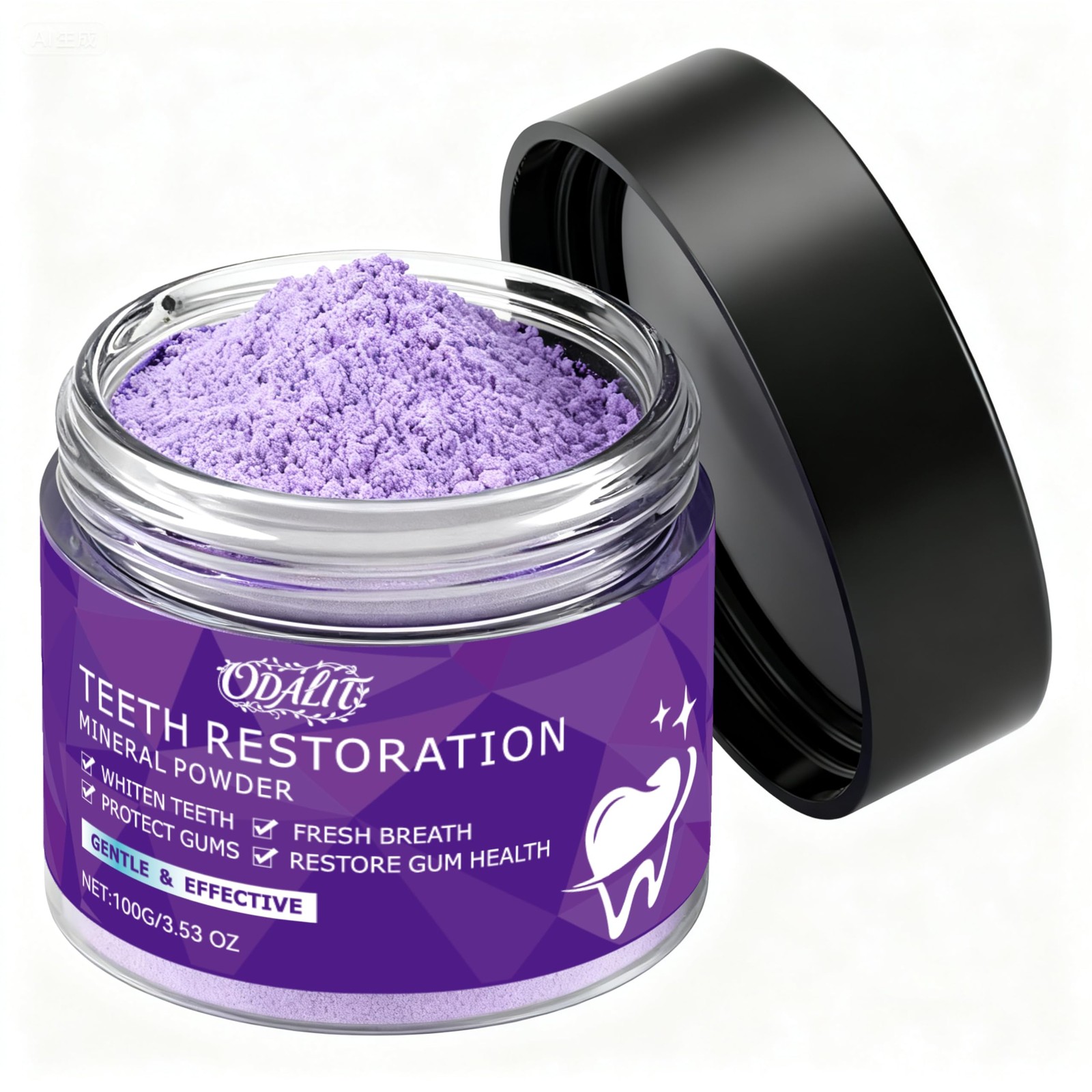 Teeth Restoration Mineral Powder,Teeth Whitening 1 Ounce (Pack of 1), Purple