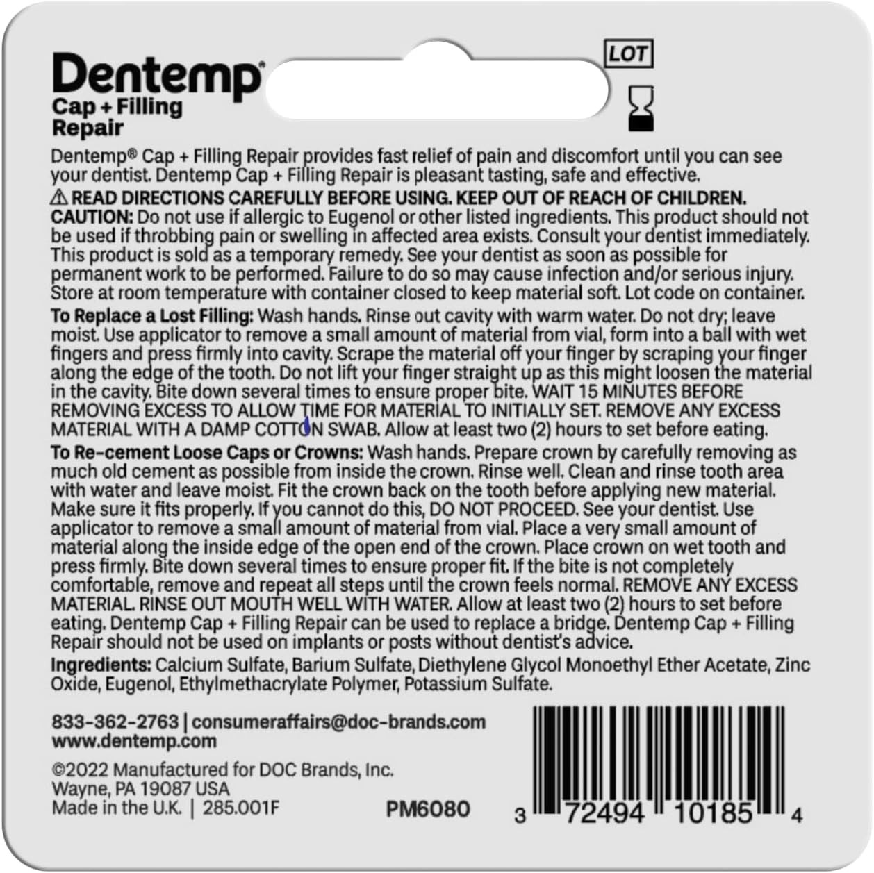 Maximum Strength Tooth Filling Repair Kit – 3 Pack for Instant Dental Relief