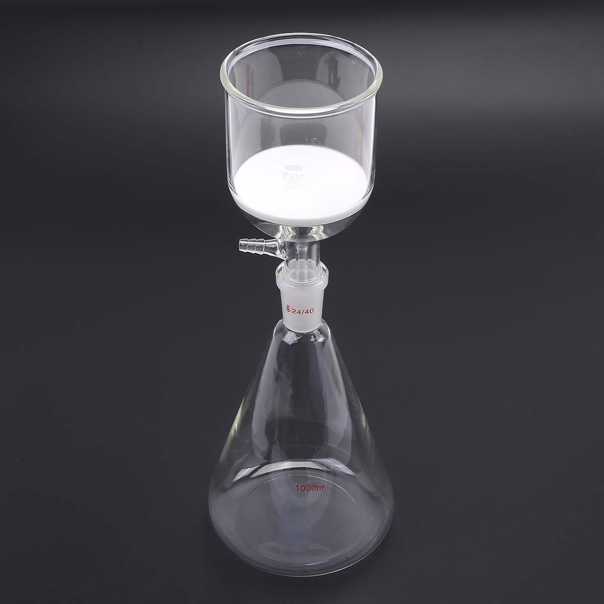 Lab Filtering Flask Glass Vacuum Suction Filter 1000ml + Buchner Funnel 350ml