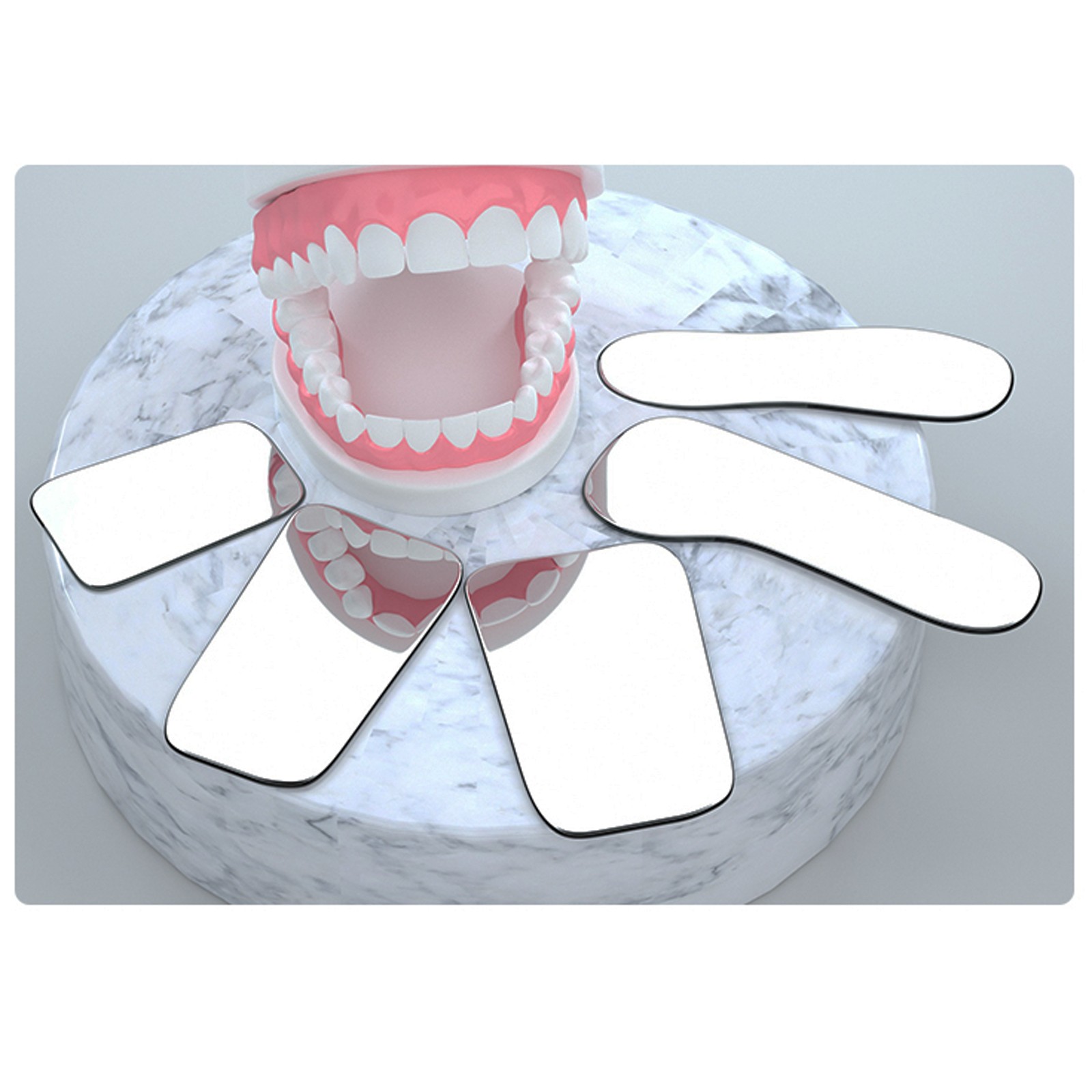 Dental Intraoral Orthodontic Occlusal 2Side Photographic Glass Mirror Photograpy