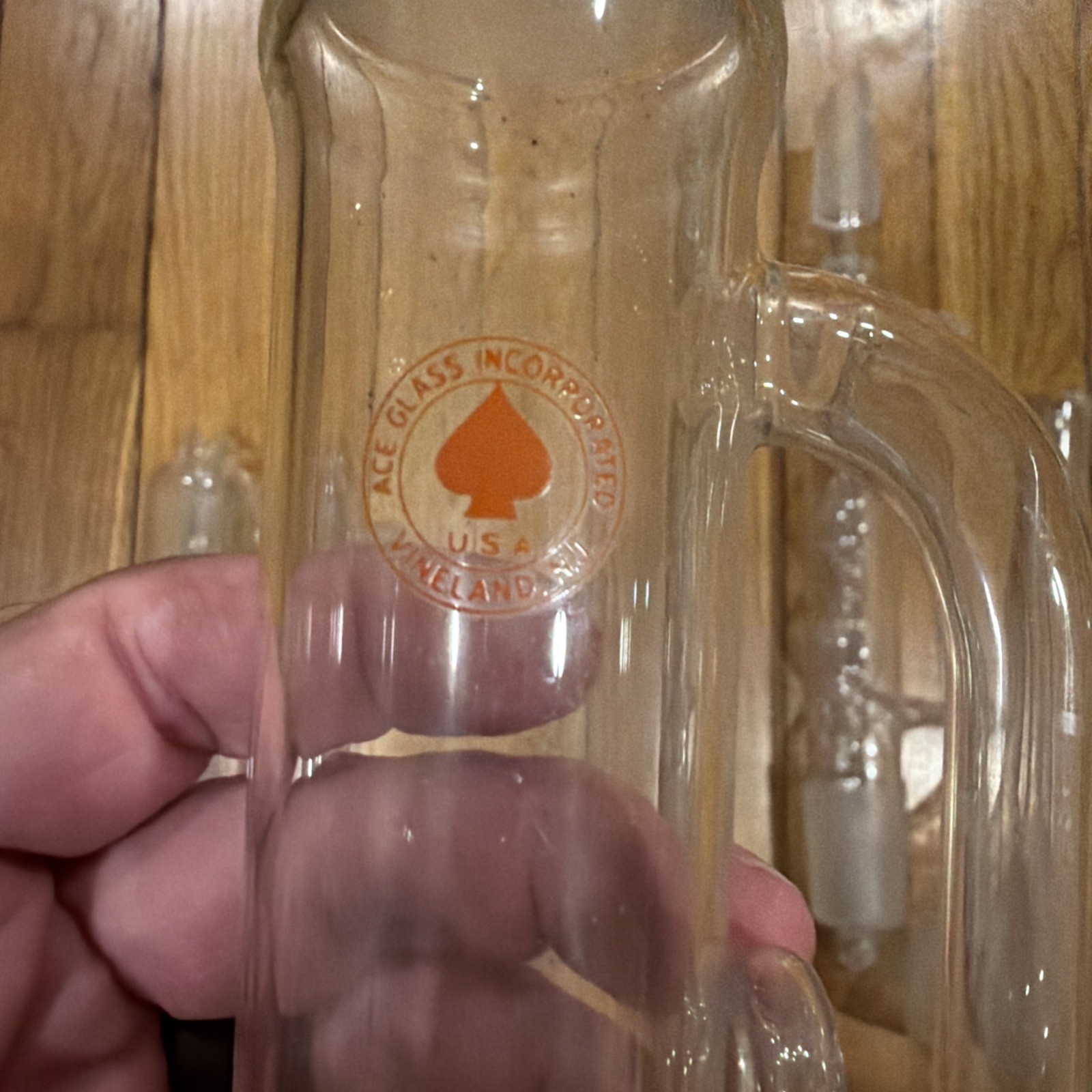 Ace Glass Distillation Extractor Glass Condenser Set 34/45 Laboratory Used