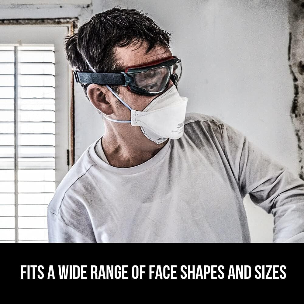 3M Aura N95 Particulate Respirator N95 Mask 9205PP-10-DC, 20 Masks