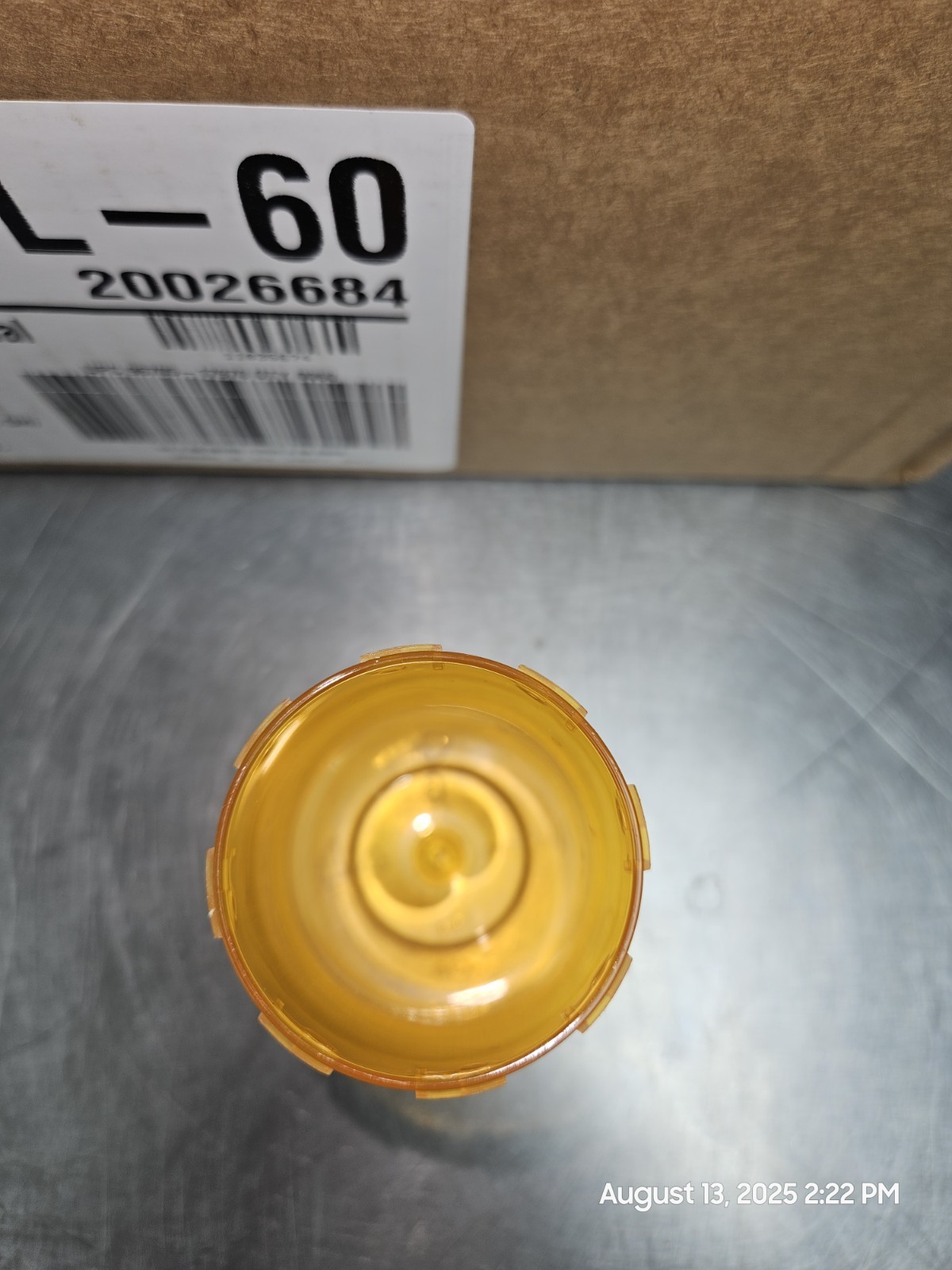 Lot Of 60 CENTOR L-60 DRAM VIALS, 50mm Amber Medicine Bottles Free Shipping