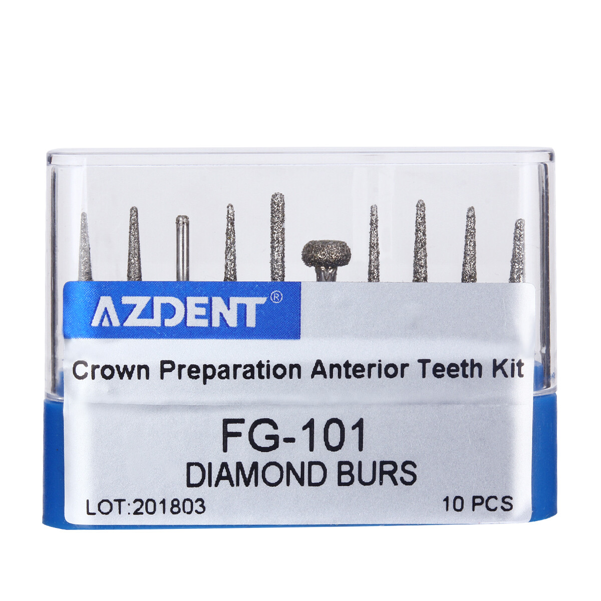 Dental FG Diamond Burs Set Crown and Bridge Preparation Anterior Teeth FG-101