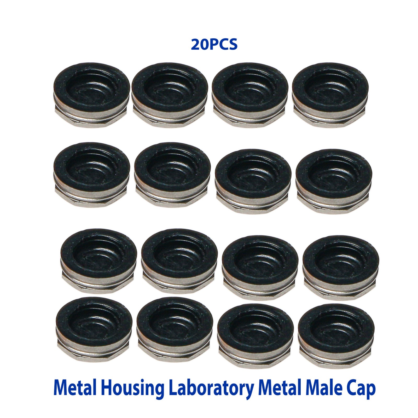 US Dental Overdenture Retention Black Caps Metal Housing fits Locator Abutments