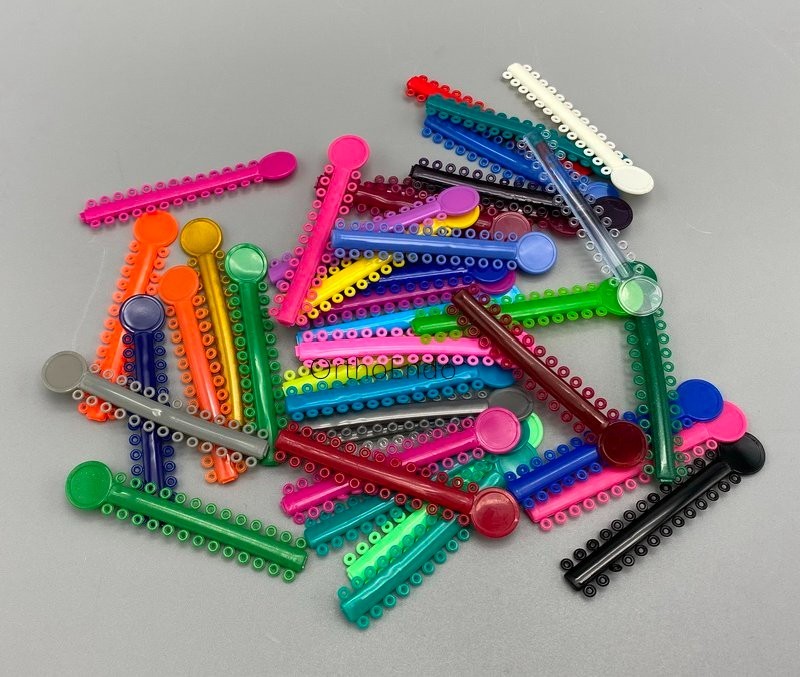 1040Pcs Dental Orthodontic Elastic Ligature Ties Rubber Bands for Brackets Brace