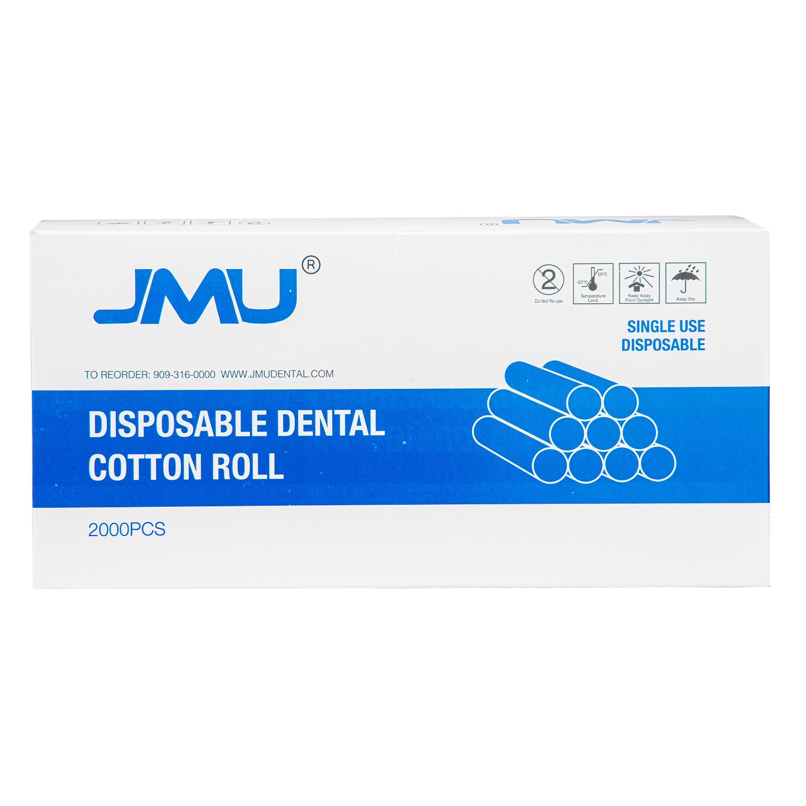 2000PCS Dental Cotton Rolls 1.5″x3/8″ Nosebleed Plug Non-Sterile High Absorbet