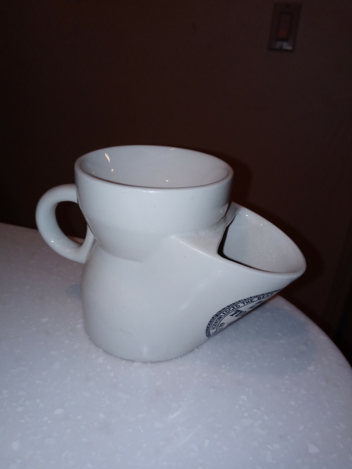 C.P. Pond ARECO England Toothpaste Filtration Funnel Porcelain 1870-1910 Dental