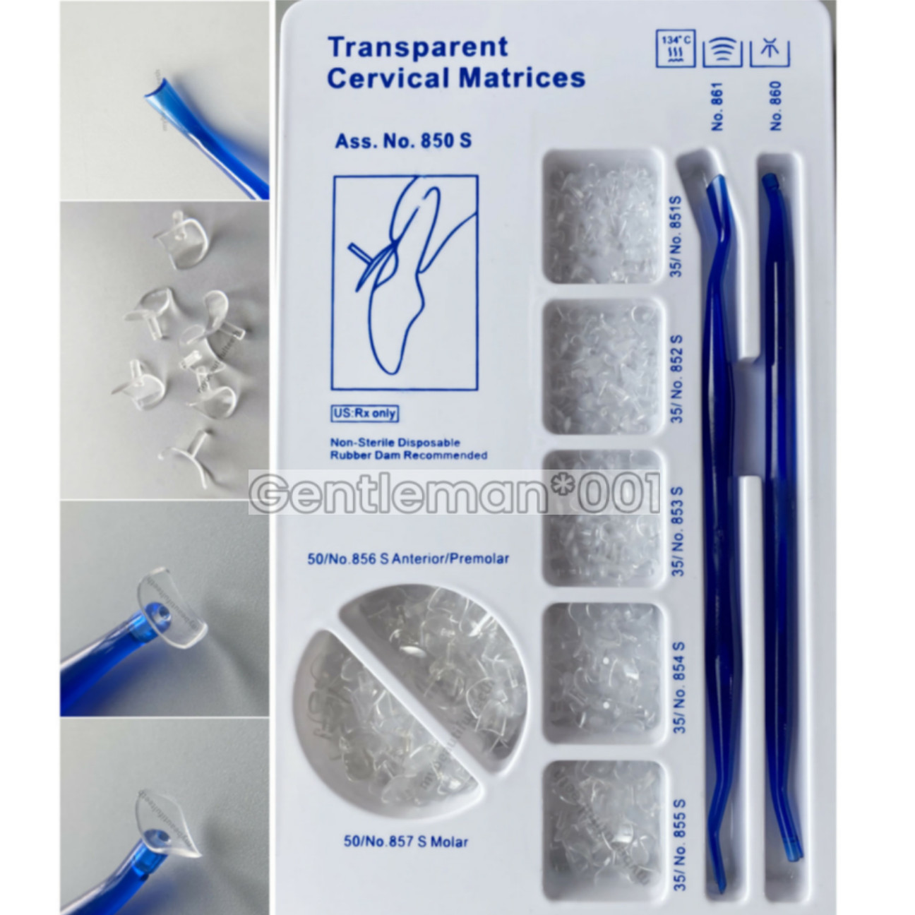 Dental Transparent Cervical Matrices Composite Gingival Matrix Kerr Premolar