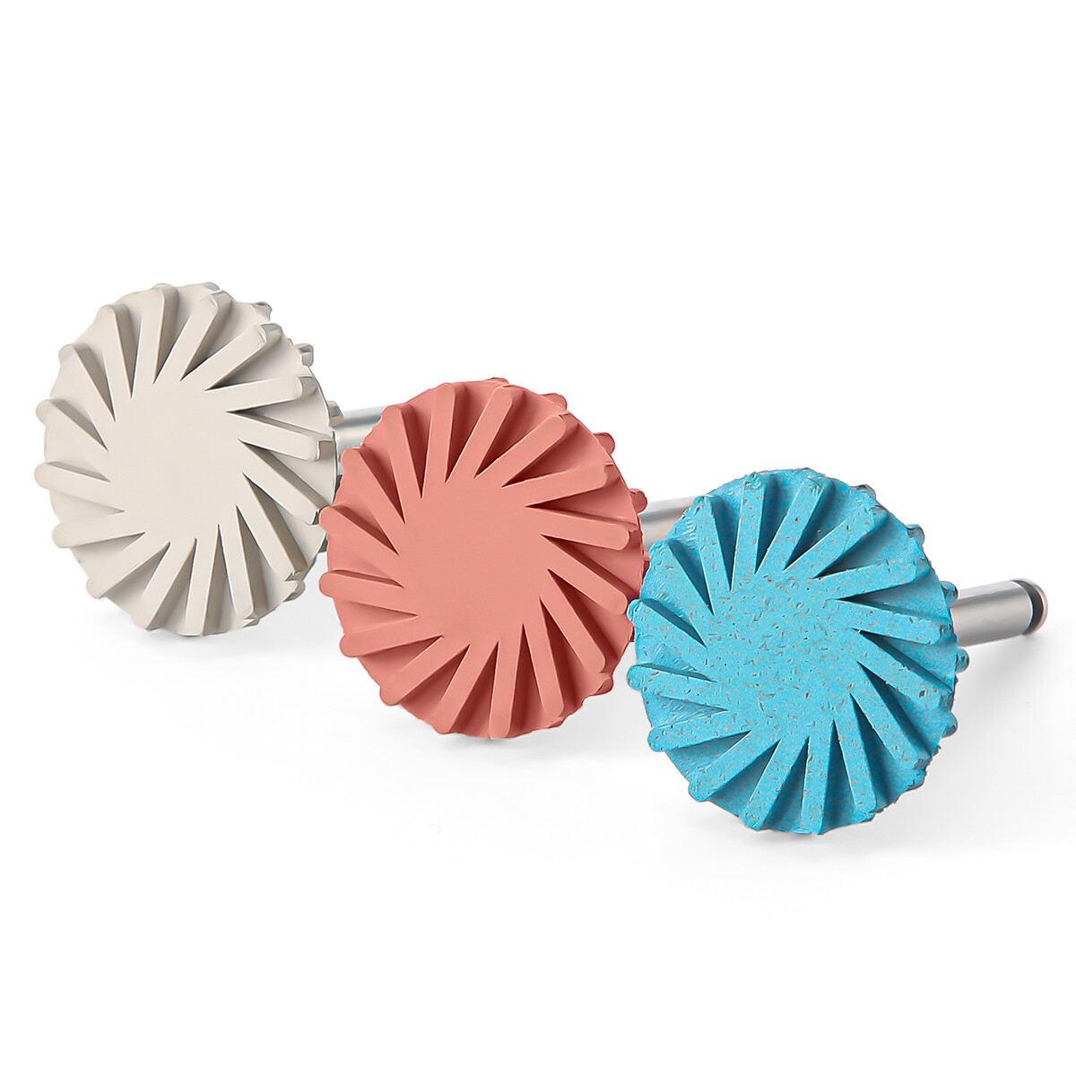 Dental RA Latch Type Composite Polishing Burs Brush Silicone Rubber with Diamond