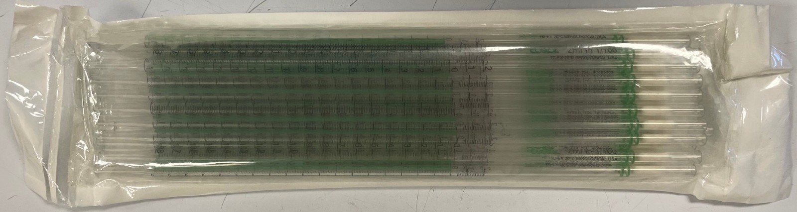 Costar Stripette 4020 Polystyrene Sterile 2ml Pipets, 8 bags of 25 pipets