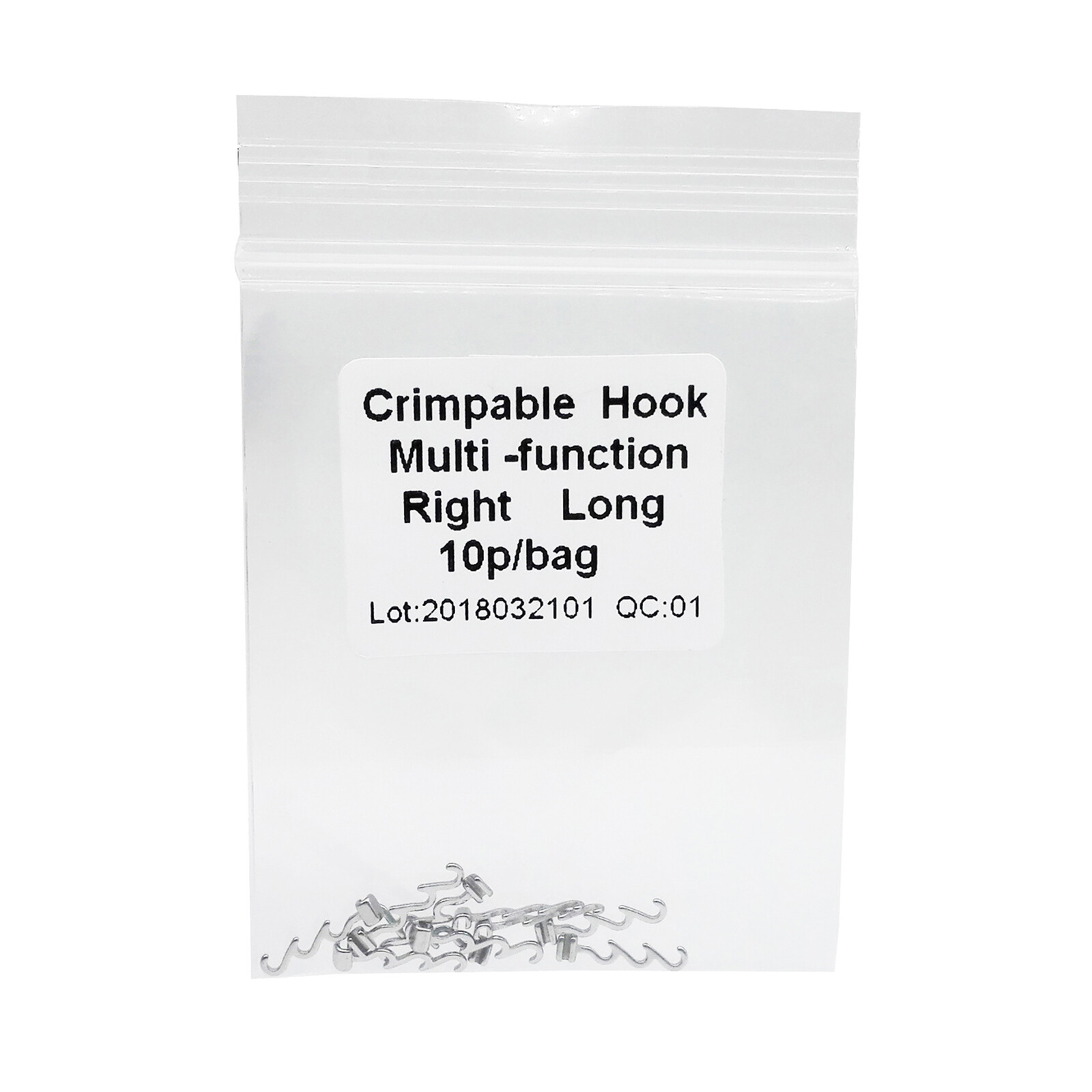 Dental Orthodontic Crimpable Hook Torque Spring Lingual Buttons Long Short Stop