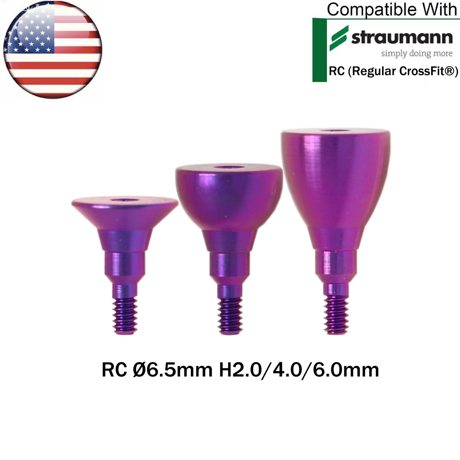 US Fit Straumann ITI Healing Abutment NC/RC Transfer Impression Open/Closed Tray