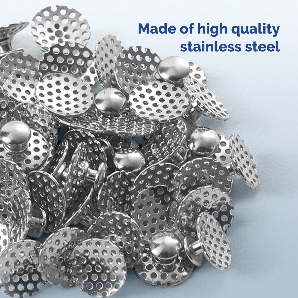 50PCS Dental Orthodontic Perforated Bondable Lingual Buttons With Hole Adhesive