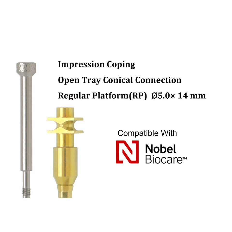 Impression Coping Open Tray Type for Nobel Biocare Active RP Hex Platform