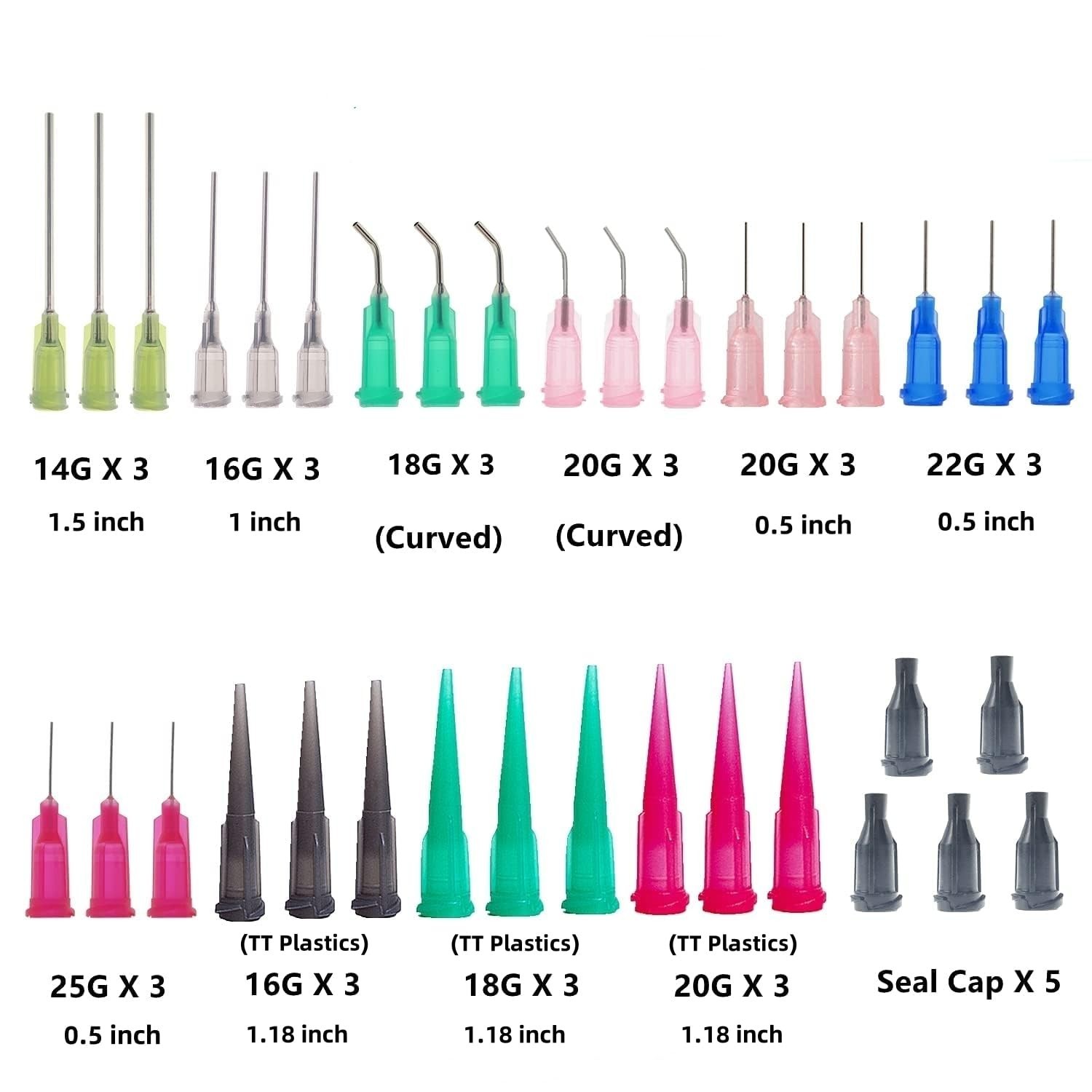 1ml, 3ml, 5ml, 10ml, 20ml Glue Dispenser and 30ml+50ml Glue Bottle. 14ga, 16g…