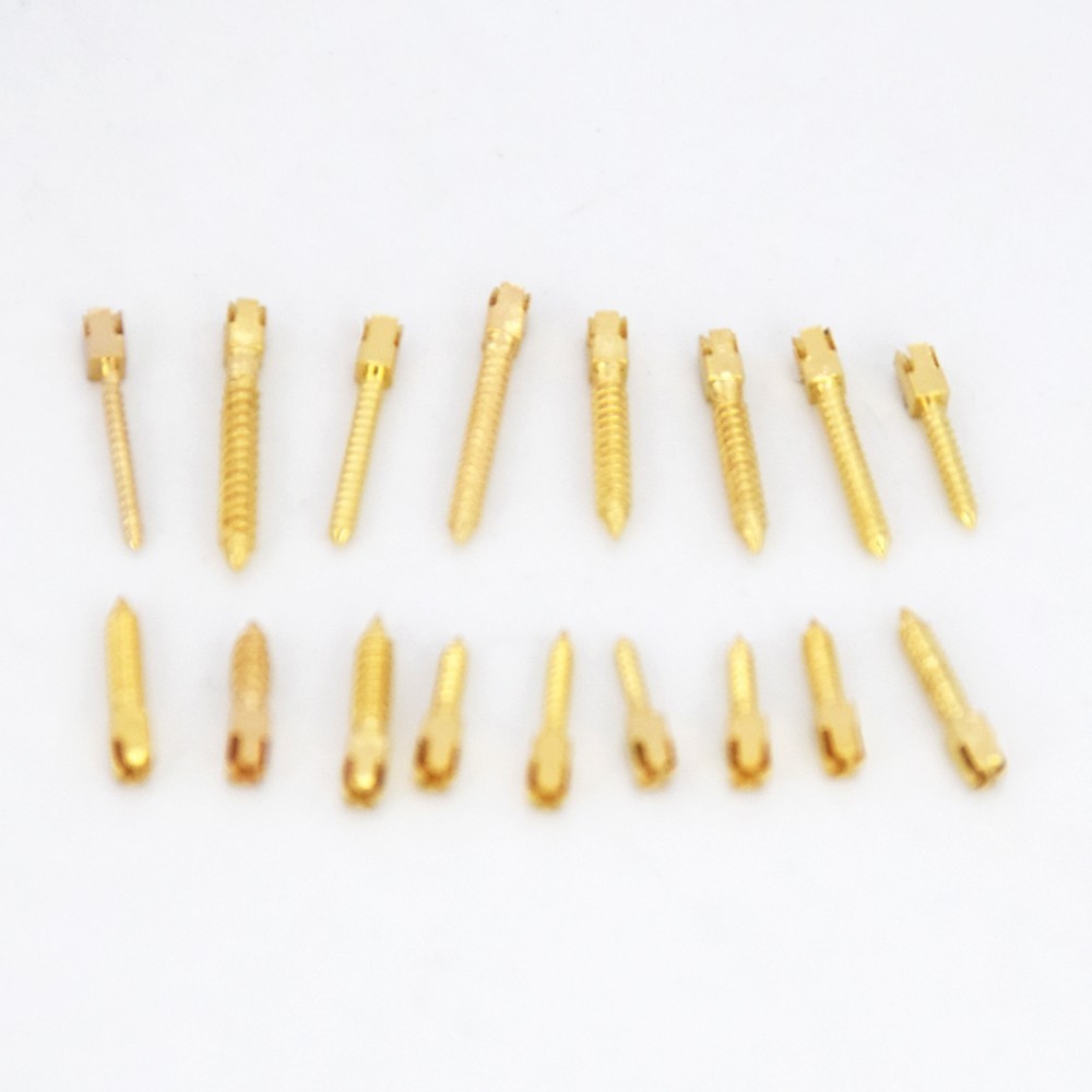 120/240pcs Dental Endo Screw Posts Root Canal Pins Conical Screws Gold Plated