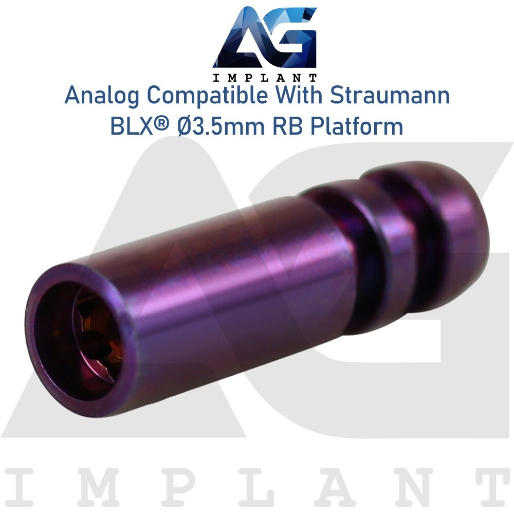 10 Straumann BLX® Compatible Dental Fixture Analog 3.5mm Titanium RB Platform