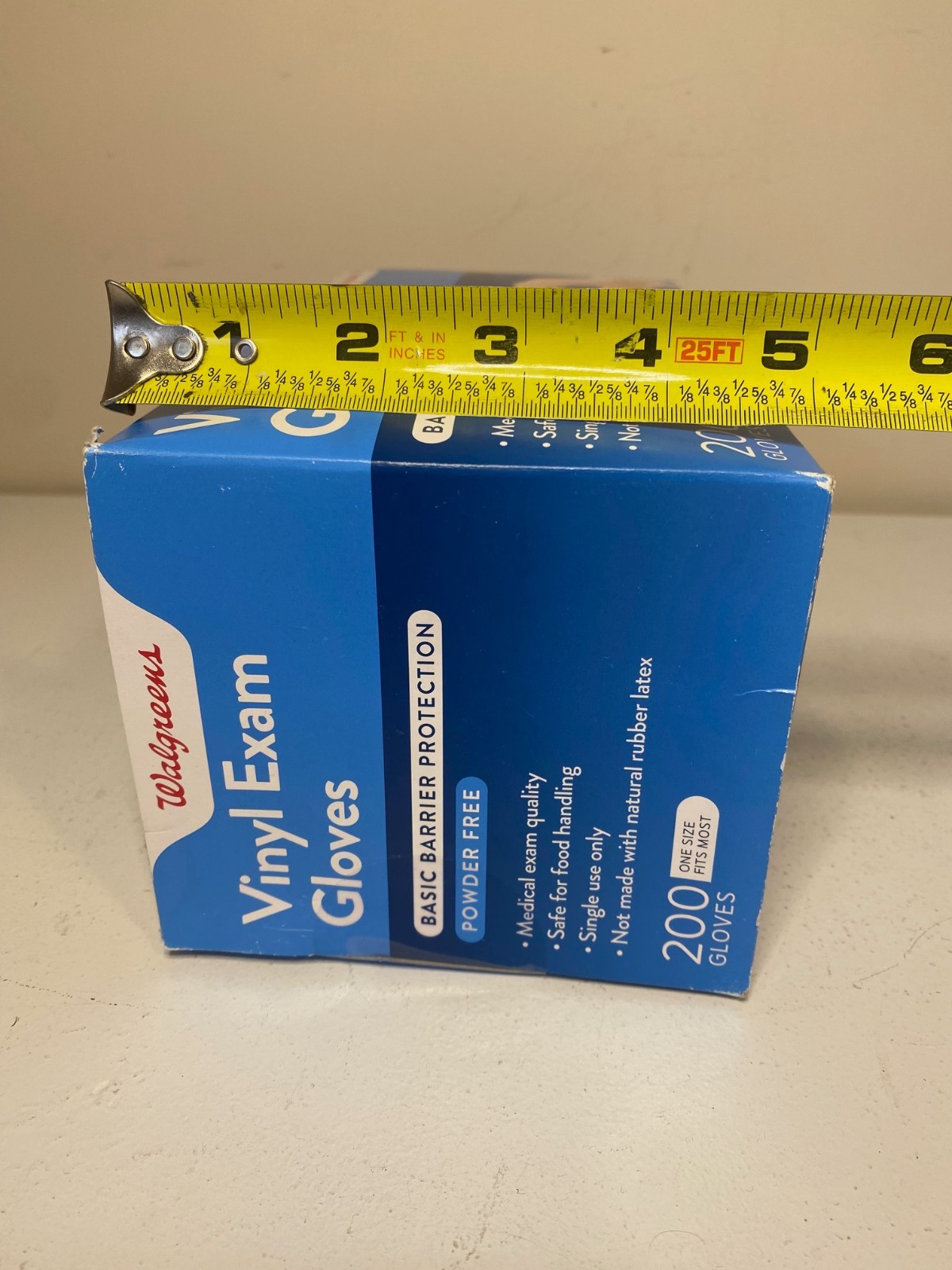 New Walgreens Vinyl Exam Gloves Powder Free One Size Fits Most 200 Count PVC