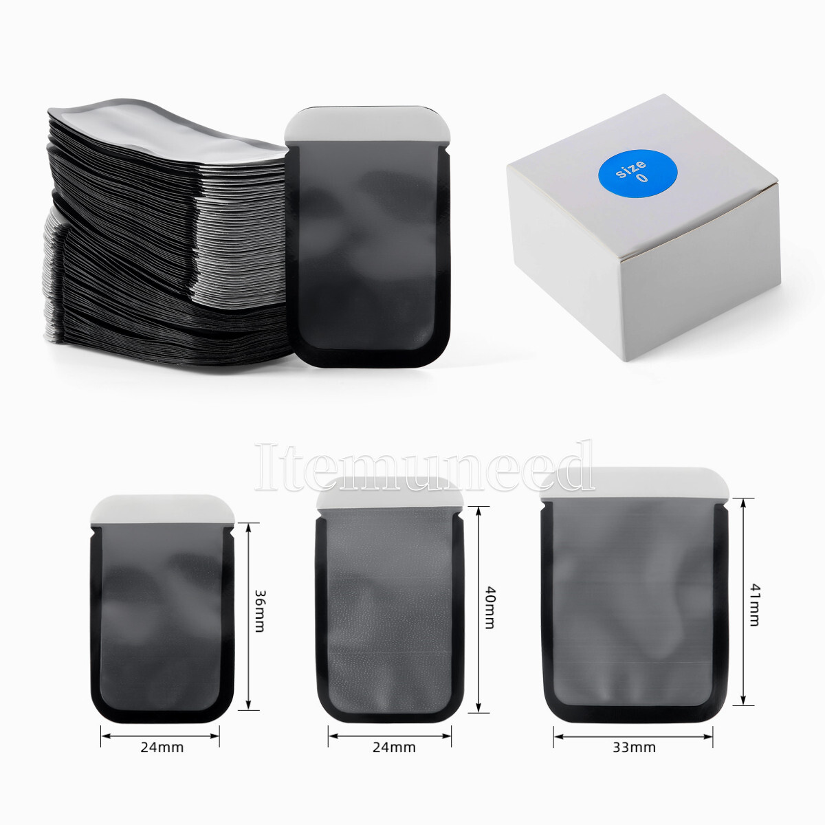 100Pcs/Box Barrier Envelopes for Phosphor Plate Dental ALL SIZES Size 0,1, 2,