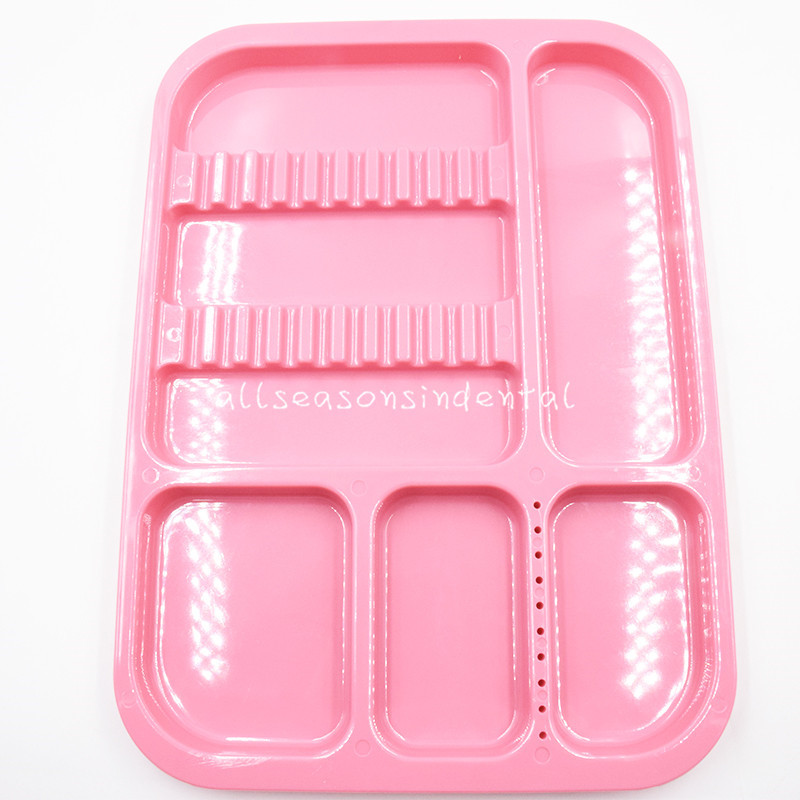 Dental Sterilized Autoclavable 135° Divided Tray Plastic Separate 245x340x2mm