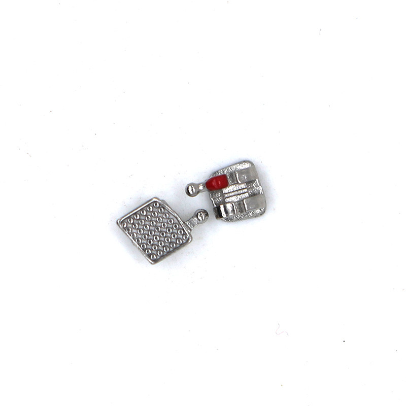 10×Dental Orthodontic Metal bracket monoblock Mini MIM MBT 0.22 With 345 HK 5×5